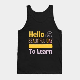 funny It's Beautiful Day For Learning Teacher Students Women Tank Top